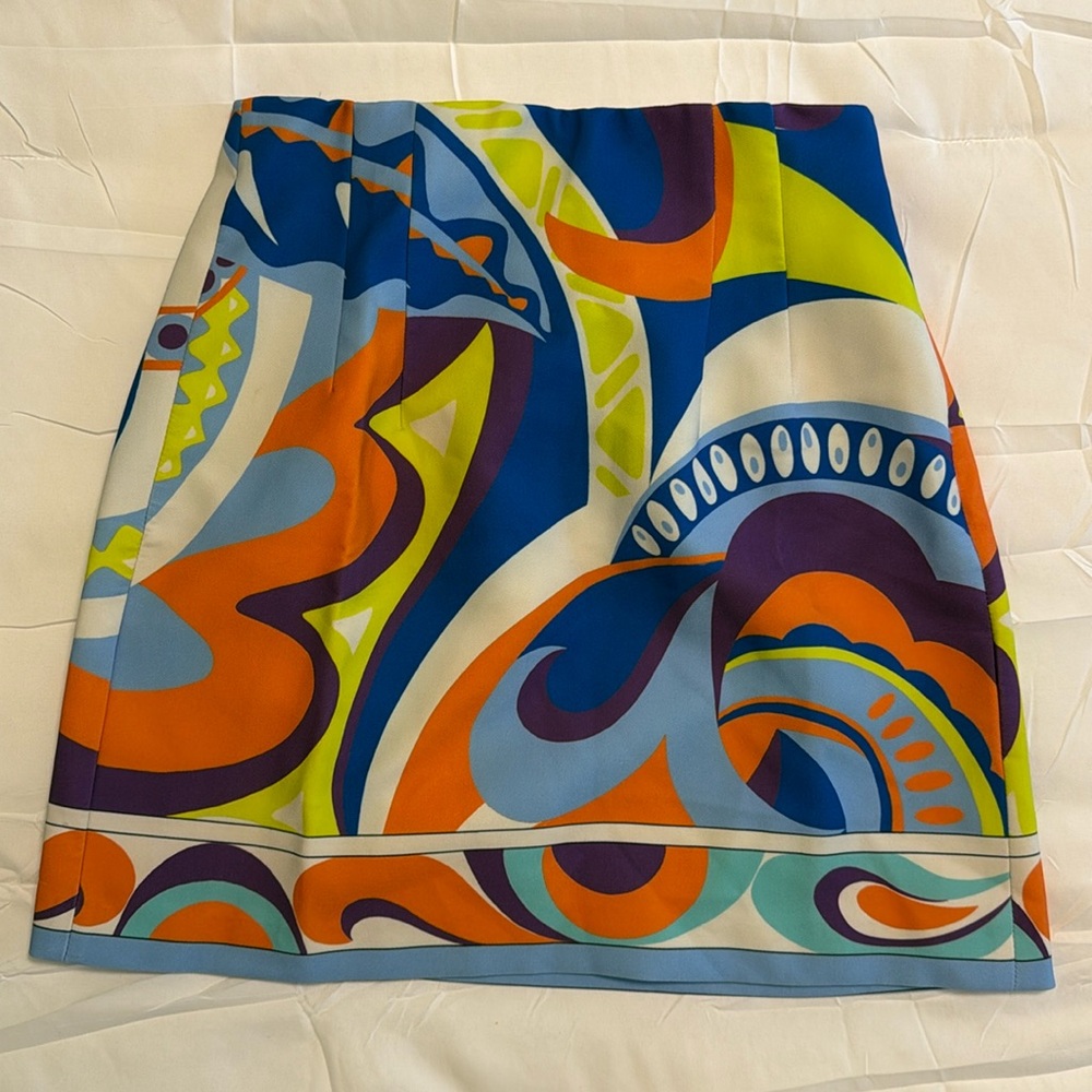 Zara Multicolor Mini Skirt XS Vacation!